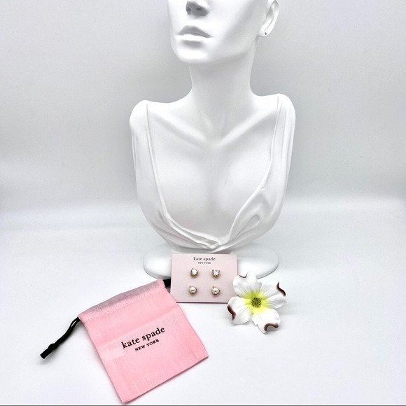 🎇HP🎇NWT Kate Spade Rise & Shine Earnings, Set of 2 - Picture 6 of 16